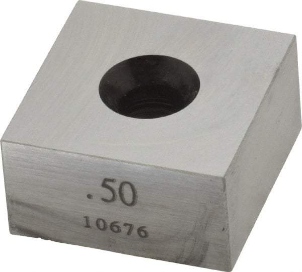 Value Collection - 0.5" Square Steel Gage Block - Accuracy Grade 0, Includes NIST Traceability Certification - Strong Tooling