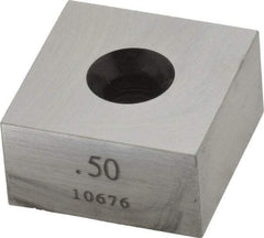 Value Collection - 0.5" Square Steel Gage Block - Accuracy Grade 0, Includes NIST Traceability Certification - Strong Tooling