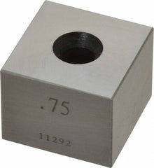 Value Collection - 0.75" Square Steel Gage Block - Accuracy Grade 0, Includes NIST Traceability Certification - Strong Tooling