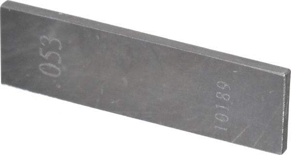 Value Collection - 0.053" Rectangular Steel Gage Block - Accuracy Grade 0 - Strong Tooling