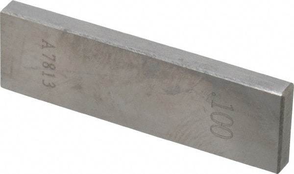 Value Collection - 0.1" Rectangular Steel Gage Block - Accuracy Grade 0, Includes NIST Traceability Certification - Strong Tooling