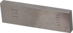 Value Collection - 0.112" Rectangular Steel Gage Block - Accuracy Grade 0, Includes NIST Traceability Certification - Strong Tooling