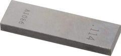 Value Collection - 0.114" Rectangular Steel Gage Block - Accuracy Grade 0, Includes NIST Traceability Certification - Strong Tooling