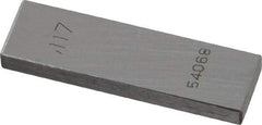 Value Collection - 0.117" Rectangular Steel Gage Block - Accuracy Grade 0, Includes NIST Traceability Certification - Strong Tooling