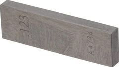 Value Collection - 0.123" Rectangular Steel Gage Block - Accuracy Grade 0, Includes NIST Traceability Certification - Strong Tooling