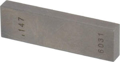 Value Collection - 0.147" Rectangular Steel Gage Block - Accuracy Grade 0, Includes NIST Traceability Certification - Strong Tooling