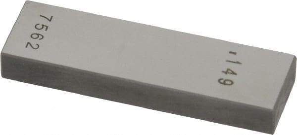 Value Collection - 0.149" Rectangular Steel Gage Block - Accuracy Grade 0, Includes NIST Traceability Certification - Strong Tooling