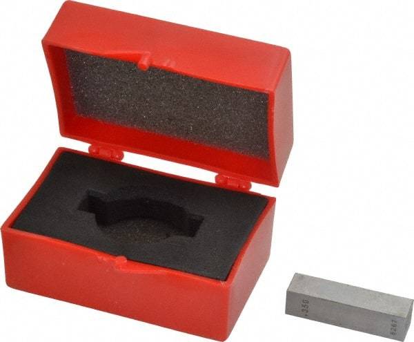 Value Collection - 0.35" Rectangular Steel Gage Block - Accuracy Grade 0, Includes NIST Traceability Certification - Strong Tooling