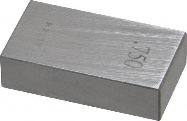 Value Collection - 0.75" Rectangular Steel Gage Block - Accuracy Grade 0, Includes NIST Traceability Certification - Strong Tooling