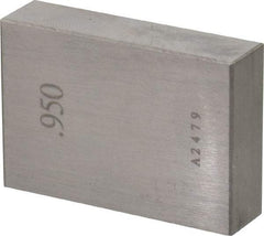 Value Collection - 0.95" Rectangular Steel Gage Block - Accuracy Grade 0, Includes NIST Traceability Certification - Strong Tooling