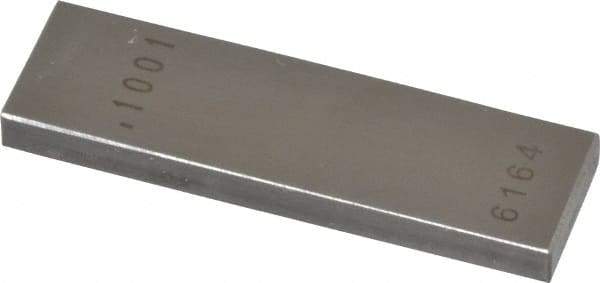 Value Collection - 0.1001" Rectangular Steel Gage Block - Accuracy Grade AS-1, Includes NIST Traceability Certification - Strong Tooling