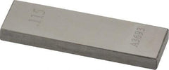 Value Collection - 0.115" Rectangular Steel Gage Block - Accuracy Grade AS-1, Includes NIST Traceability Certification - Strong Tooling