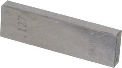 Value Collection - 0.127" Rectangular Steel Gage Block - Accuracy Grade AS-1, Includes NIST Traceability Certification - Strong Tooling