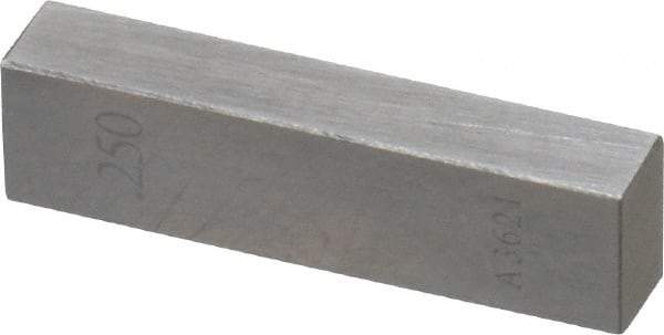 Value Collection - 0.25" Rectangular Steel Gage Block - Accuracy Grade AS-1, Includes NIST Traceability Certification - Strong Tooling