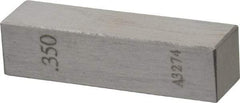 Value Collection - 0.35" Rectangular Steel Gage Block - Accuracy Grade AS-1, Includes NIST Traceability Certification - Strong Tooling