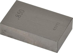 Value Collection - 0.85" Rectangular Steel Gage Block - Accuracy Grade AS-1, Includes NIST Traceability Certification - Strong Tooling