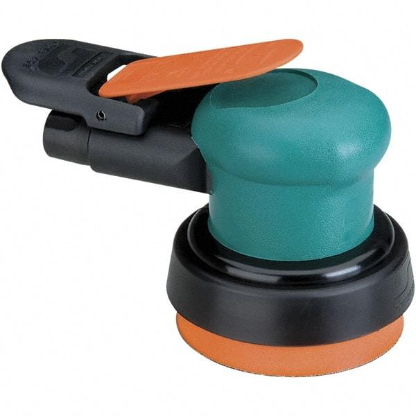 Dynabrade - 12,000 OPM, 14 CFM Air Consumption, Palm Air Orbital Sander - Round Pad, 1/4 NPT Inlet - Strong Tooling