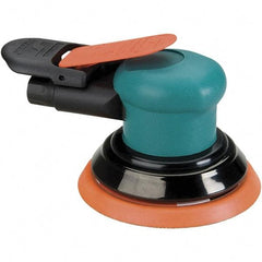 Dynabrade - 12,000 OPM, 14 CFM Air Consumption, Palm Air Orbital Sander - Round Pad, 1/4 NPT Inlet - Strong Tooling