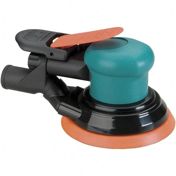 Dynabrade - 12,000 OPM, 14 CFM Air Consumption, Palm Air Orbital Sander - Round Pad, 1/4 NPT Inlet - Strong Tooling