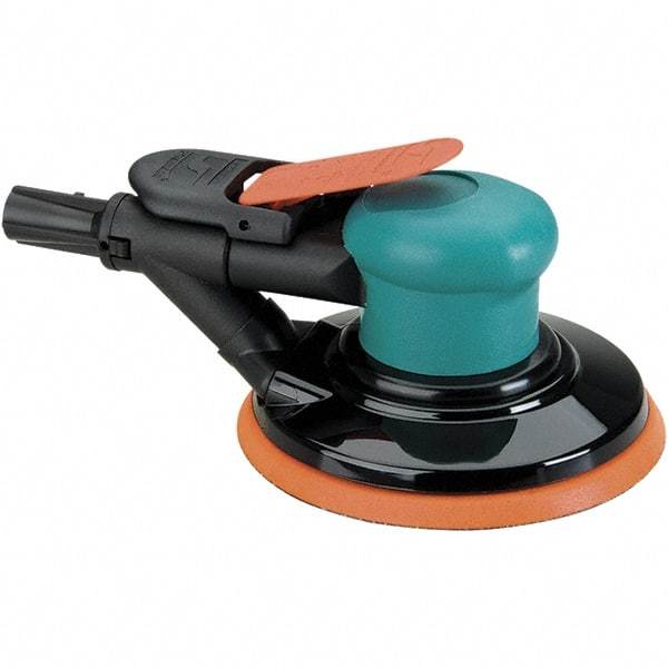 Dynabrade - 12,000 OPM, 14 CFM Air Consumption, Palm Air Orbital Sander - Round Pad, 1/4 NPT Inlet - Strong Tooling