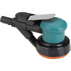 Dynabrade - 12,000 OPM, 14 CFM Air Consumption, Palm Air Orbital Sander - Round Pad, 1/4 NPT Inlet - Strong Tooling