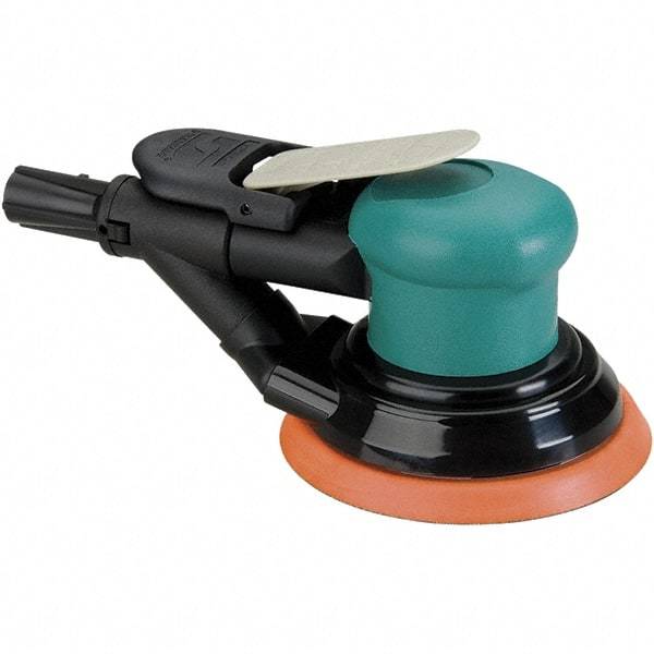 Dynabrade - 12,000 OPM, 14 CFM Air Consumption, Palm Air Orbital Sander - Round Pad, 1/4 NPT Inlet - Strong Tooling