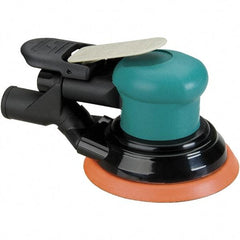 Dynabrade - 12,000 OPM, 14 CFM Air Consumption, Palm Air Orbital Sander - Round Pad, 1/4 NPT Inlet - Strong Tooling