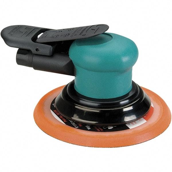 Dynabrade - 12,000 OPM, 14 CFM Air Consumption, Palm Air Orbital Sander - Round Pad, 1/4 NPT Inlet - Strong Tooling