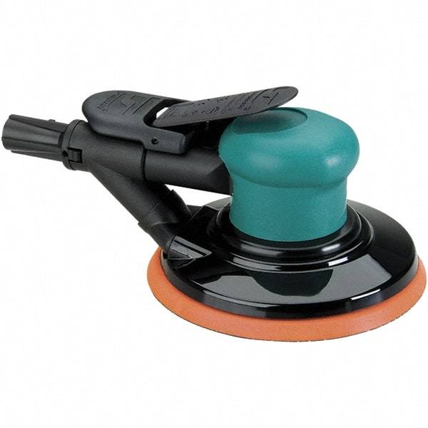 Dynabrade - 12,000 OPM, 14 CFM Air Consumption, Palm Air Orbital Sander - Round Pad, 1/4 NPT Inlet - Strong Tooling