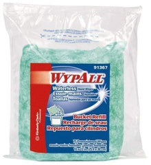 WypAll - Pre-Moistened Hand Cleaning Wipes - Refill, 12-1/4" x 10-1/2" Sheet Size, Green - Strong Tooling