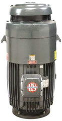 US Motors - 125 hp, TEFC Enclosure, No Thermal Protection, 1,780 RPM, 460 Volt, 60 Hz, Three Phase Standard Efficient Motor - Size 444 Frame, Vertical Mount, 1 Speed, Ball Bearings, 143 Full Load Amps, F Class Insulation, Reversible - Strong Tooling