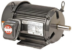 US Motors - 1.5 hp, TEFC Enclosure, No Thermal Protection, 1,770 RPM, 460 Volt, 60 Hz, Three Phase Premium Efficient Motor - Size 182 Frame, Rigid Mount, 2 Speed, Ball Bearings, 2.7 Full Load Amps, F Class Insulation, Reversible - Strong Tooling