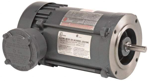 US Motors - 7-1/2 hp, TEFC Enclosure, No Thermal Protection, 1,740 RPM, 230/460 Volt, 60 Hz, Three Phase Standard Efficient Motor - Size 213 Frame, C-Face Mount, 1 Speed, Ball Bearings, 20.2/10.1 Full Load Amps, F Class Insulation, Reversible - Strong Tooling