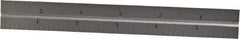 Starrett - 6 Inch Long Blade, 4R Graduation Combination Square Blade - Satin Chrome Finish, Steel, 1/64, 1/32 1/16 and 1/8 Inch Graduation - Strong Tooling