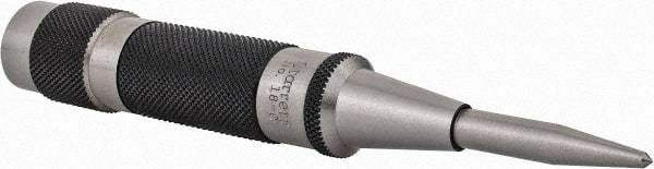 Starrett - 11/16" Automatic Center Punch - 5-1/4" OAL, Steel - Strong Tooling