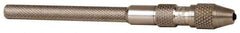 Starrett - 3-3/4" Long, 1.4mm Capacity, Double-End Spring-Action Pin Vise - 3-3/4" Long, 0.01" Min Capacity - Strong Tooling