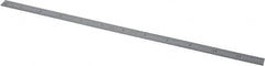 Starrett - 12" Long, 1/100, 1/64, 1/50, 1/32" Graduation, Flexible Steel Rule - 16R Graduation Style, 1/2" Wide, Silver, Satin Chrome Finish - Strong Tooling