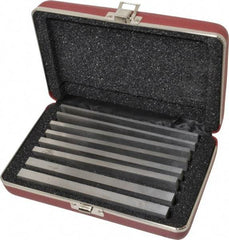 Starrett - 8 Piece, 6 Inch Long Tool Steel Parallel Set - 1/2 to 1 Inch High, 1/8 to 3/8 Inch Thick, Sold as 4 Pair - Strong Tooling