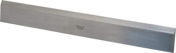 Starrett - 12 Inch Long x 1-13/32 Inch Wide x 11/64 Inch Thick, Beveled Edge Straightedge - 0.0004 Inch Edge Flatness, Steel, 0.0004 Inch Parallelism, 1 Beveled Edge - Strong Tooling