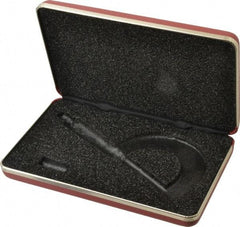 Starrett - Micrometer Case - 2" Max Measurement, Use with 226 & 226M Outside Micrometers - Strong Tooling