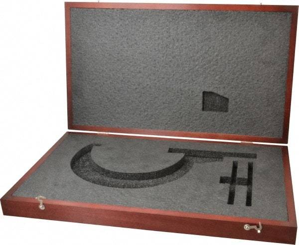 Starrett - Micrometer Case - 7" Max Measurement, Use with 216 & 216M Series Digital Micrometers - Strong Tooling