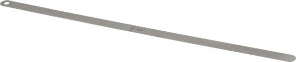 Starrett - 0.018 Inch Thick x 1/2 Inch Wide x 12 Inch Leaf Length, Parallel Feeler Gage - Tempered Steel - Strong Tooling