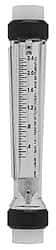 King - 1" FNPT Port Polysulfone Tube, PVDF Union End Flowmeter - 150 Max psi, 20 GPM, Plastic - Strong Tooling