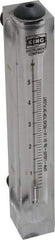 King - 1/2" M Port Block Style Panel Mount Flowmeter - 100 Max psi, 5 GPM, Acrylic - Strong Tooling