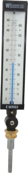 WGTC - 160°F, Industrial Thermometer without Thermowell - 3-1/2 Inch Stem Length, 1-1/4 to 18 Inch Thread - Strong Tooling