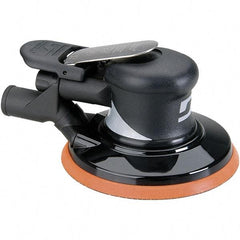 Dynabrade - 12,000 OPM, 18 CFM Air Consumption, Palm Air Orbital Sander - Round Pad, 1/4 NPT Inlet - Strong Tooling