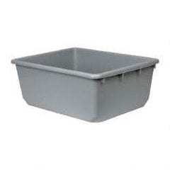 Quantum Storage - 100 Lb Load Capacity Gray Polypropylene Tote Container - Nesting, 24-1/2" Long x 19" Wide x 9-1/2" High - Strong Tooling