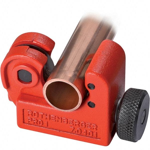 Rothenberger - 1/8" to 5/8" Pipe Capacity, Tube Cutter - Cuts Copper, 2" OAL - Strong Tooling