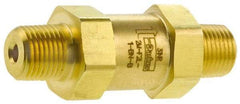 Parker - 3,000 Max psi, 1/2" Pipe, MNPT x MNPT End Connections, Brass Instrumentation Filter - Micro Rating 1, Viton Seal - Strong Tooling