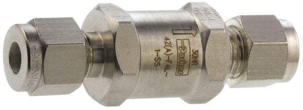 Parker - 6,000 Max psi, 3/8" Pipe, Stainless Steel Instrumentation Filter - Micro Rating 1, 316 Grade, Viton Seal - Strong Tooling